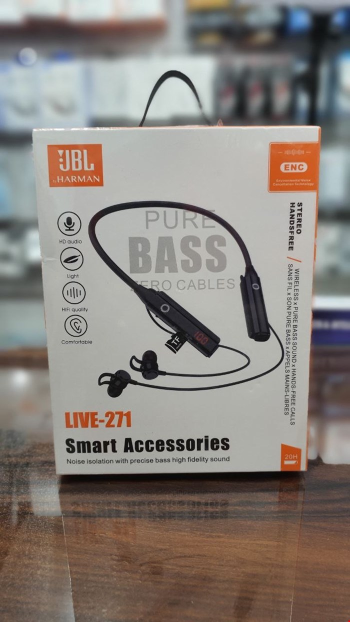 هندزفری گردنی بلوتوثی JBL مموری خور LIVE-271
