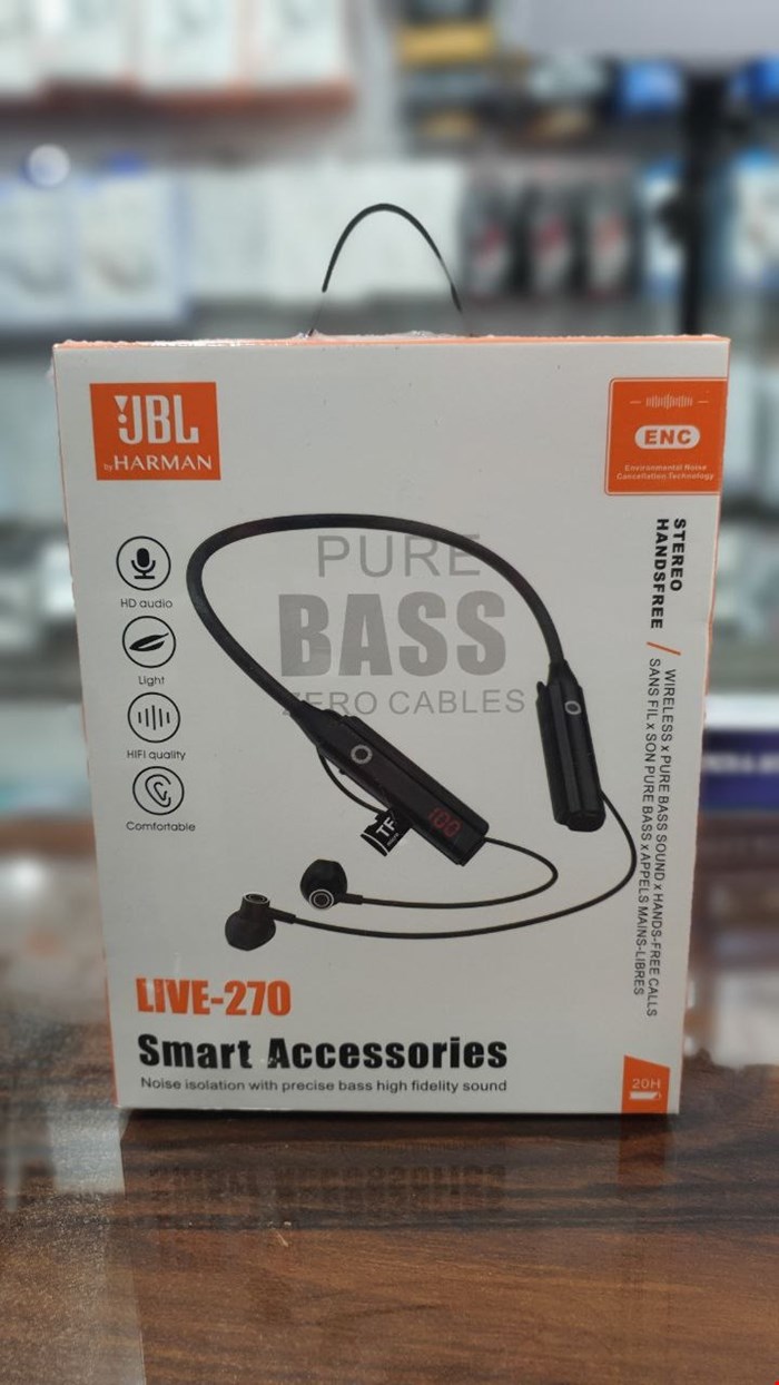 هندزفری گردنی بلوتوثی JBL مموری خور LIVE-270