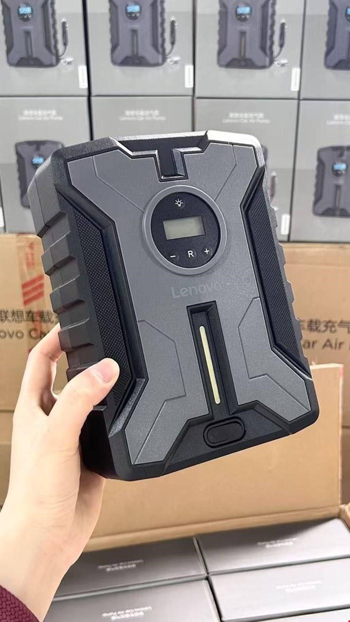 پمپ باد فندکی خودرو دیجیتال لنوو مدل Air Pump HV05